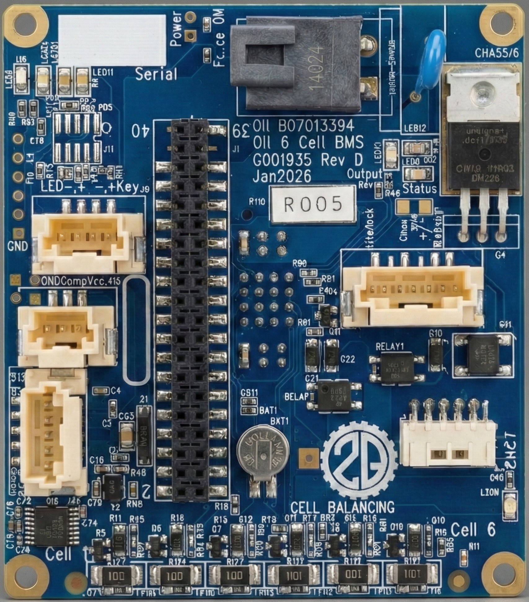 Compact battery management board
